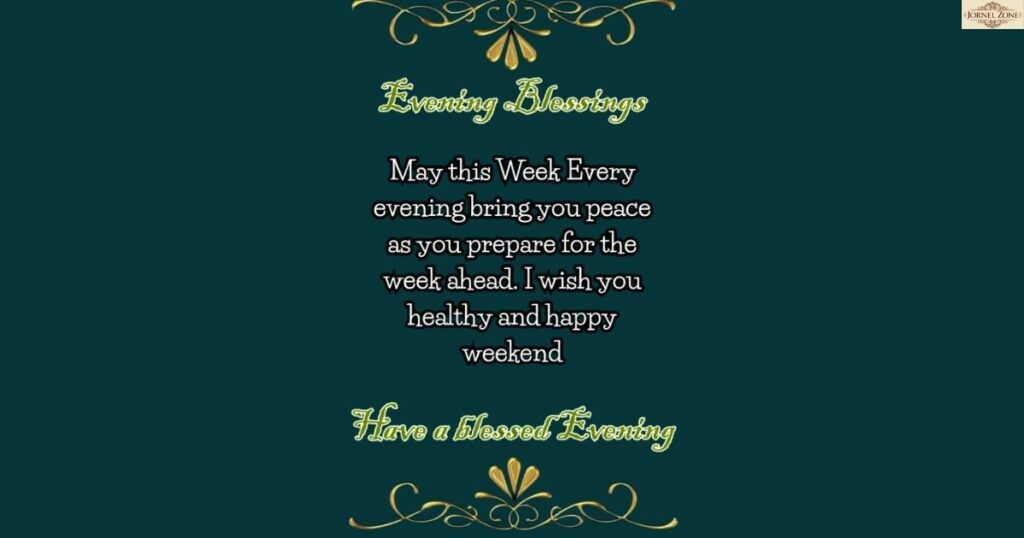 Heartfelt Good Evening Prayers and Blessings