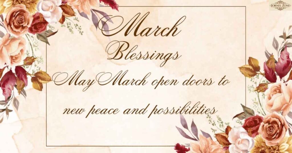 Best March Blessings