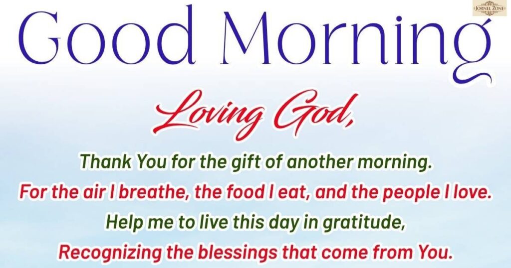 Good Morning Blessings and Greetings