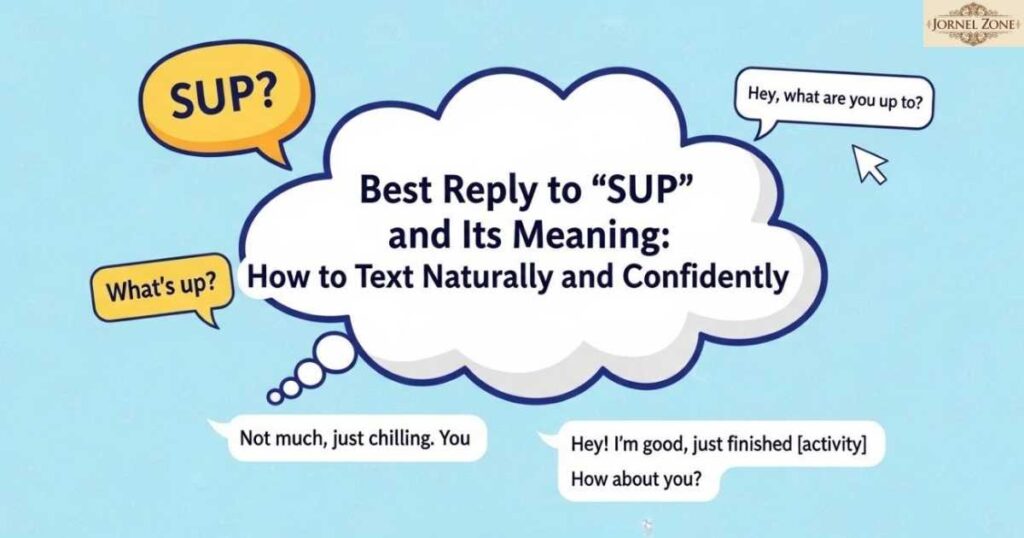 How to Reply When Someone Says Sup