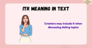 ITR meaning in text